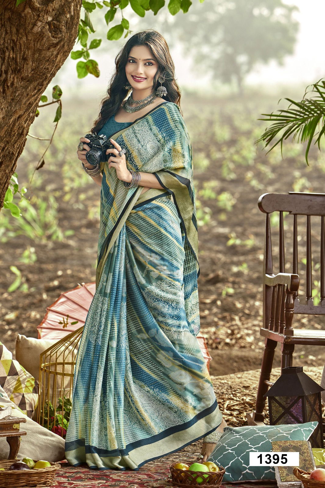 Komalika Vol 3 By Vallabhi Moss Chiffon Wholesale Daily Wear Saree In India